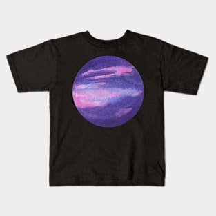 Purple Planet Kids T-Shirt